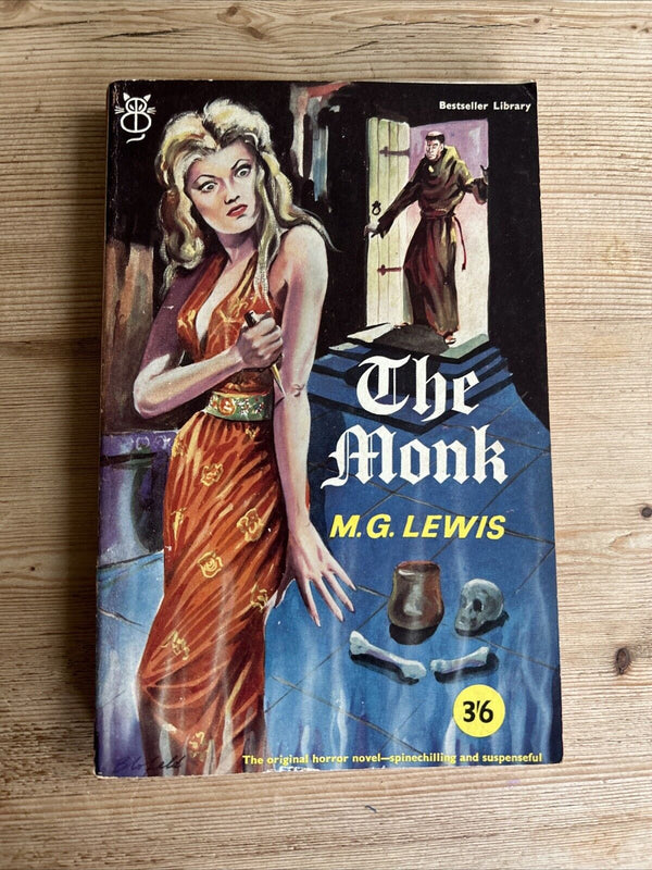 THE MONK M G Lewis - Bestseller Library Picture Cover 1960 Horror