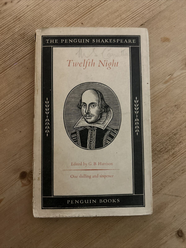 PENGUIN SHAKESPEARE No B1 1949 TWELFTH NIGHT What You Will Dust Jacket