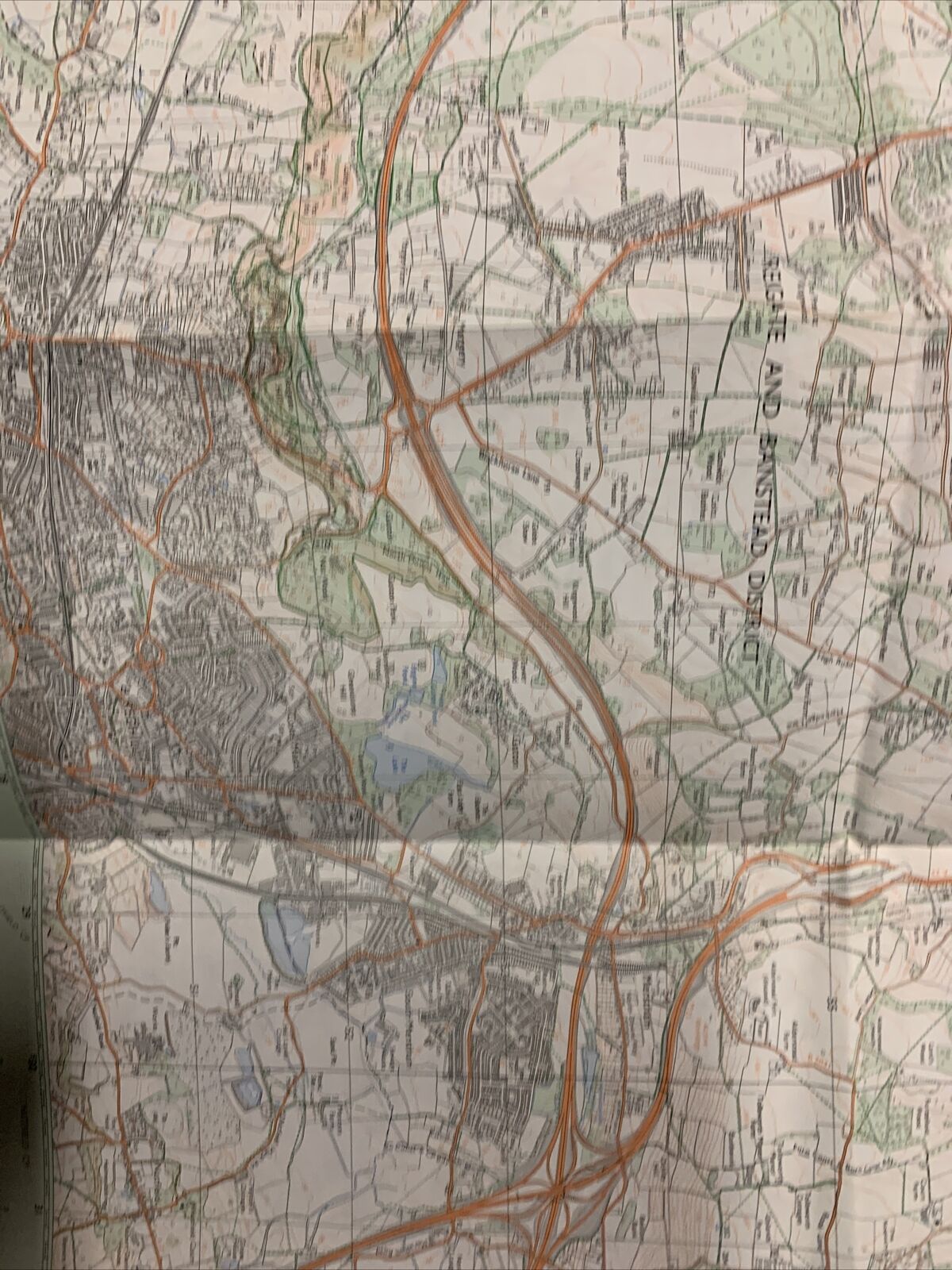 CATERHAM & Epsom Downs - Pathfinder Ordnance Survey 1:25000 1987 No 1207