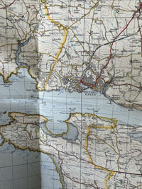 FISHGUARD & PEMBROKE Cloth Ordnance Survey Map Seventh Series 1965 Sheet 138/151