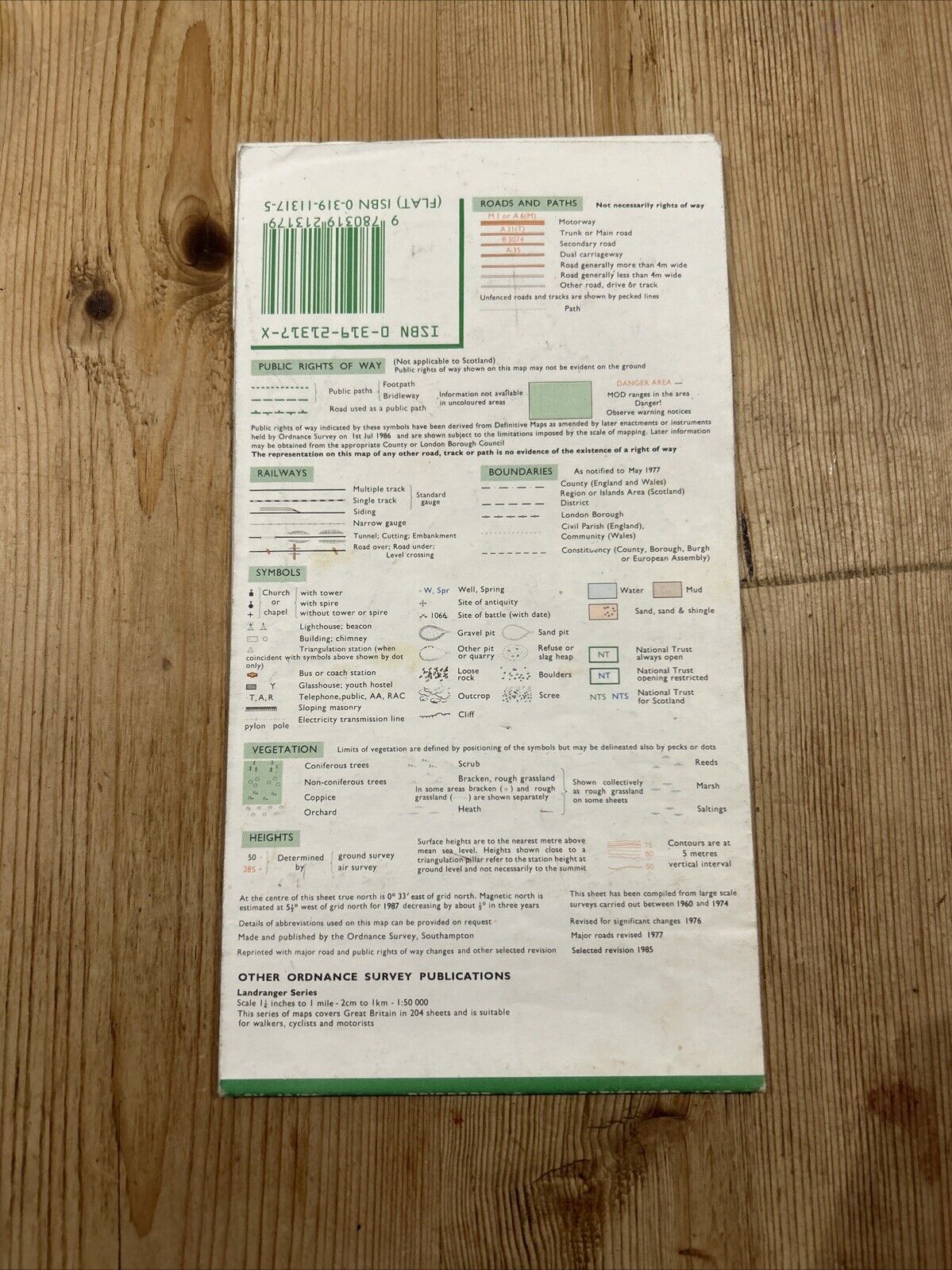 BRIDPORT Pathfinder 1317 Ordnance Survey Sheet 1:25000 1987 Powerstock