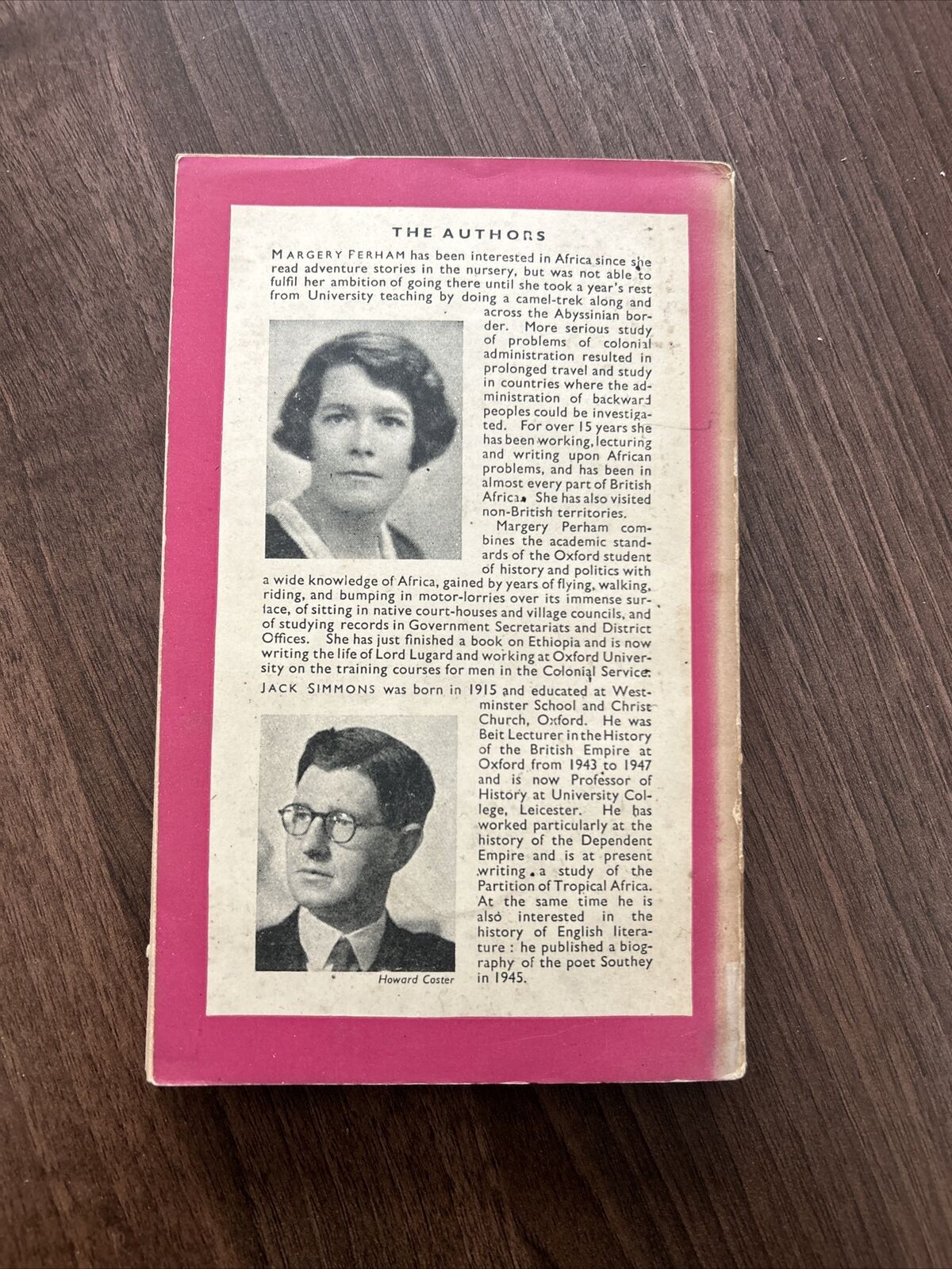 AFRICAN DISCOVERY M Perham & J Simmons Penguin No 619 1948  Pink Travel First