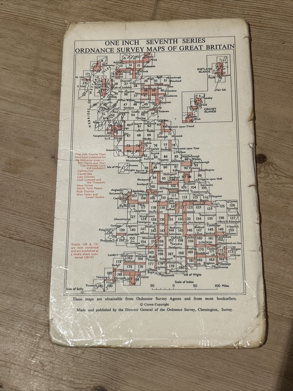 CAPE WRATH Ordnance Survey 1959  Seventh Series Sheet 9 Handa Island Durness