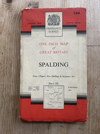 SPALDING Ordnance Survey Seventh Series One inch 1963 Sheet 123 Stamford