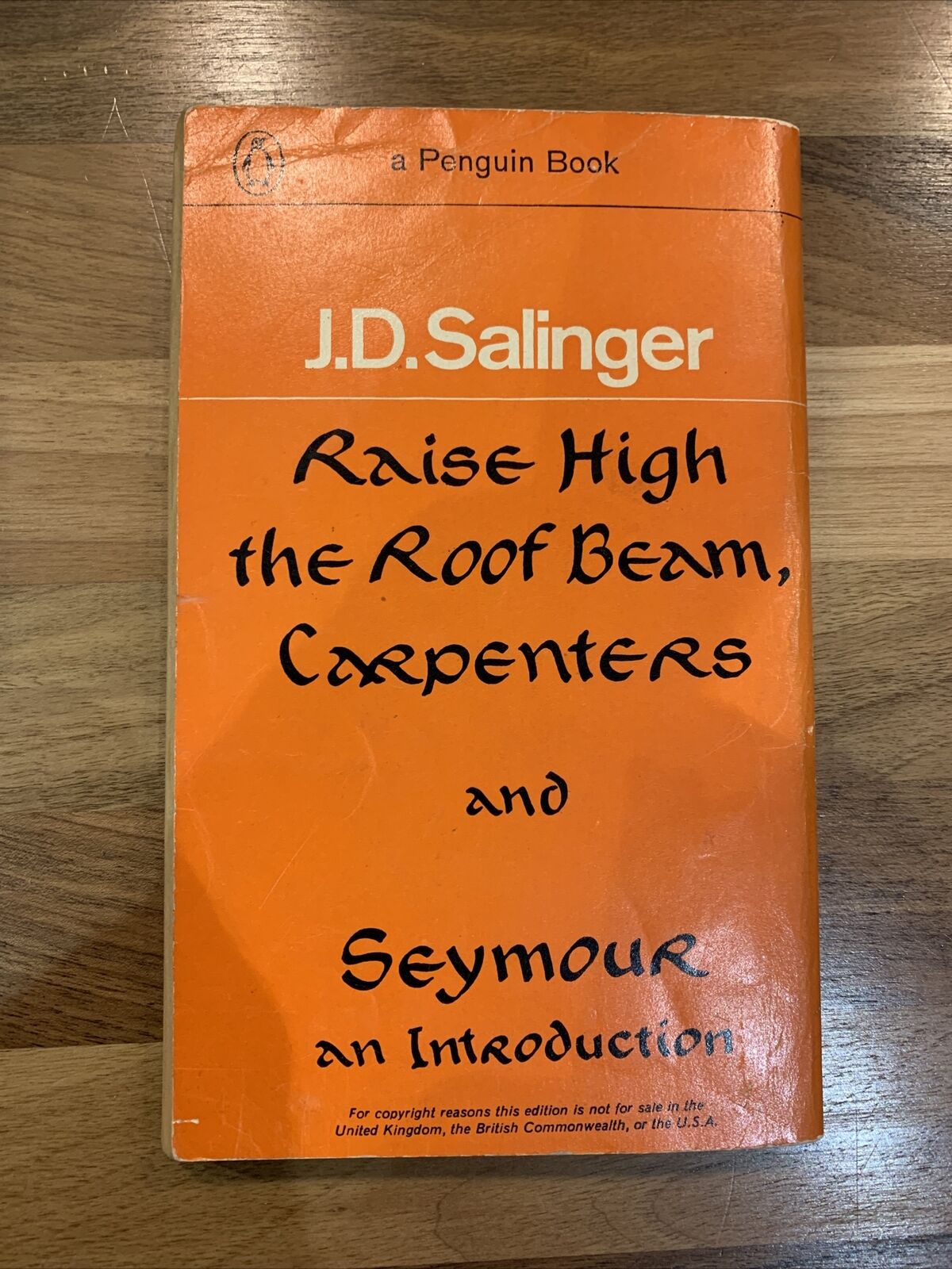 JD SALINGER Raise High The Roof Beam Carpenters Penguin Paperback No 2264  1964