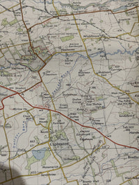 HEXHAM Ordnance Survey Paper Map 1956 Seventh Series Sheet 77 Consett Otterburn