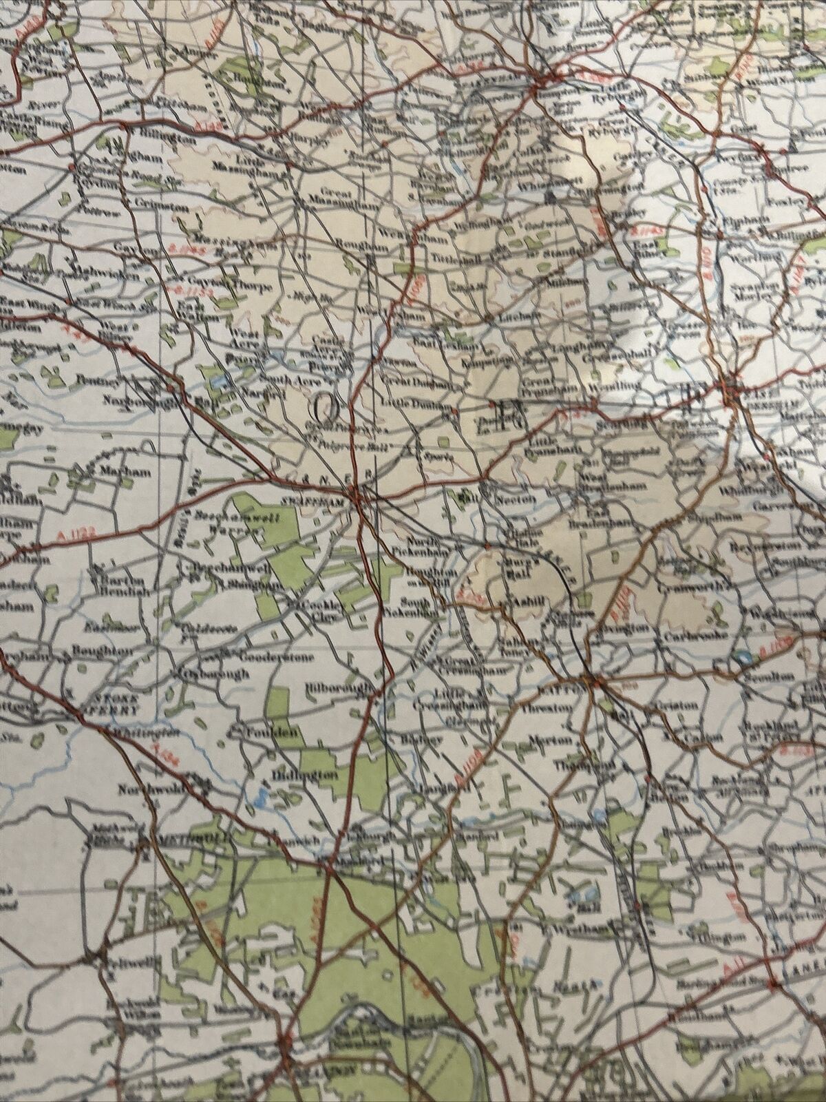 EAST ANGLIA 1935 Ordnance Survey CLOTH Sheet 9 Quarter Inch Map Fourth Edition