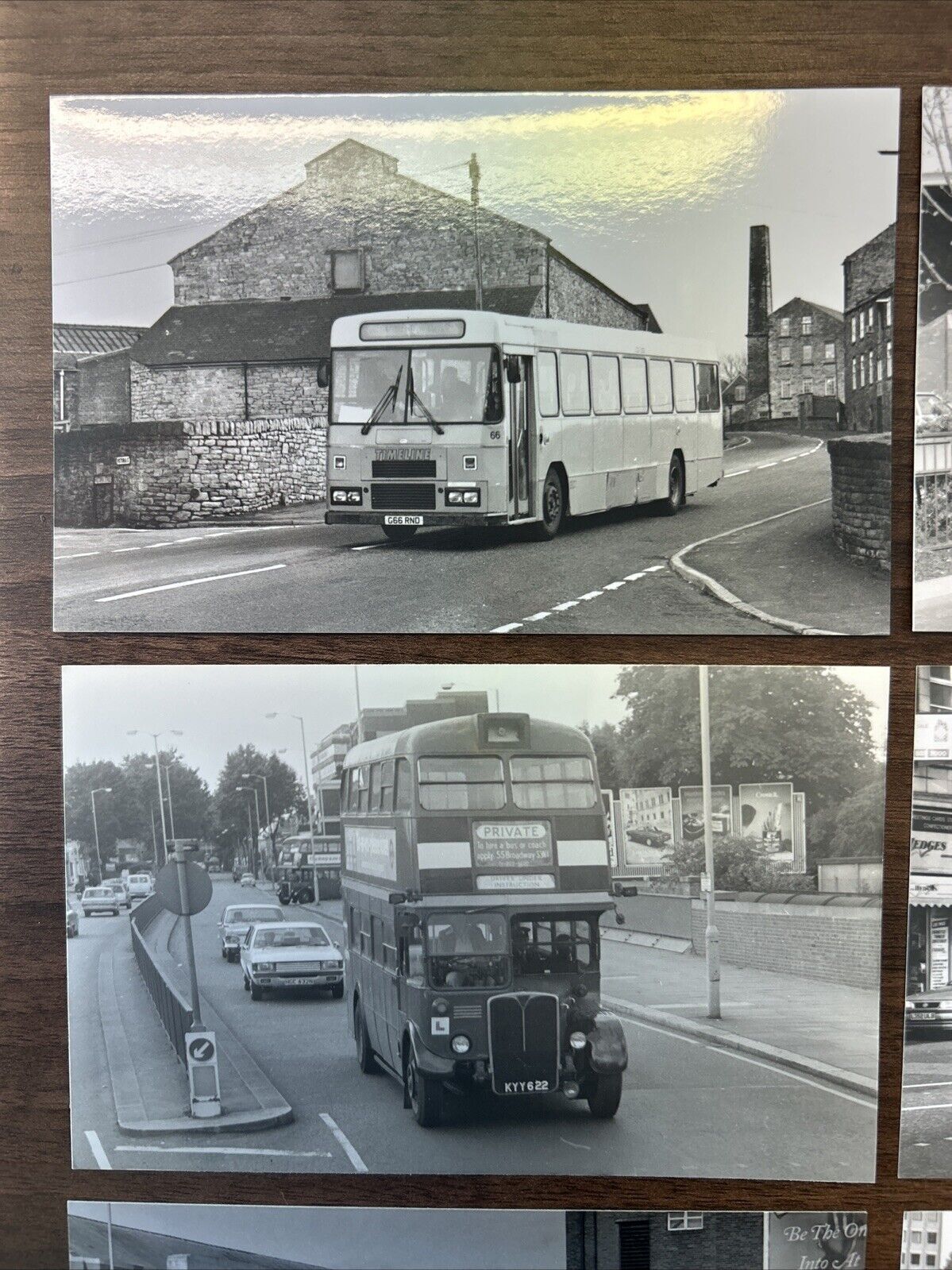 BUSES 6 Black & White Photo Ephemera BUNDLE JOB LOT Bolton Stockport Lancashire