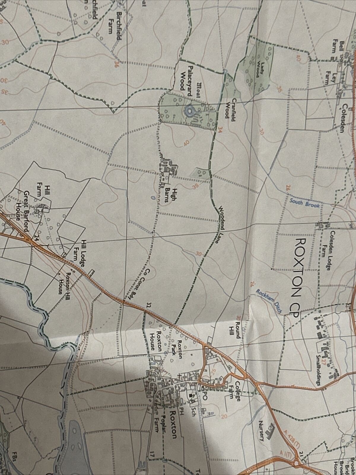 BEDFORD North And ST NEOTS South Pathfinder 1002 Ordnance Survey 1:25000 1989