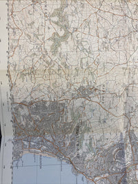 TORBAY Ordnance Survey Second Series Pathfinder Map SX 86/96 Torbryan Marldon