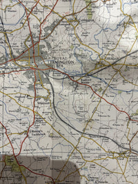 COVENTRY & RUGBY Ordnance Survey Seventh Series CLOTH One inch 1954 Sheet 132