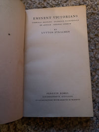 EMINENT VICTORIANS - By LYTTON STRACHEY- Penguin Books 1948 No 649 Biography