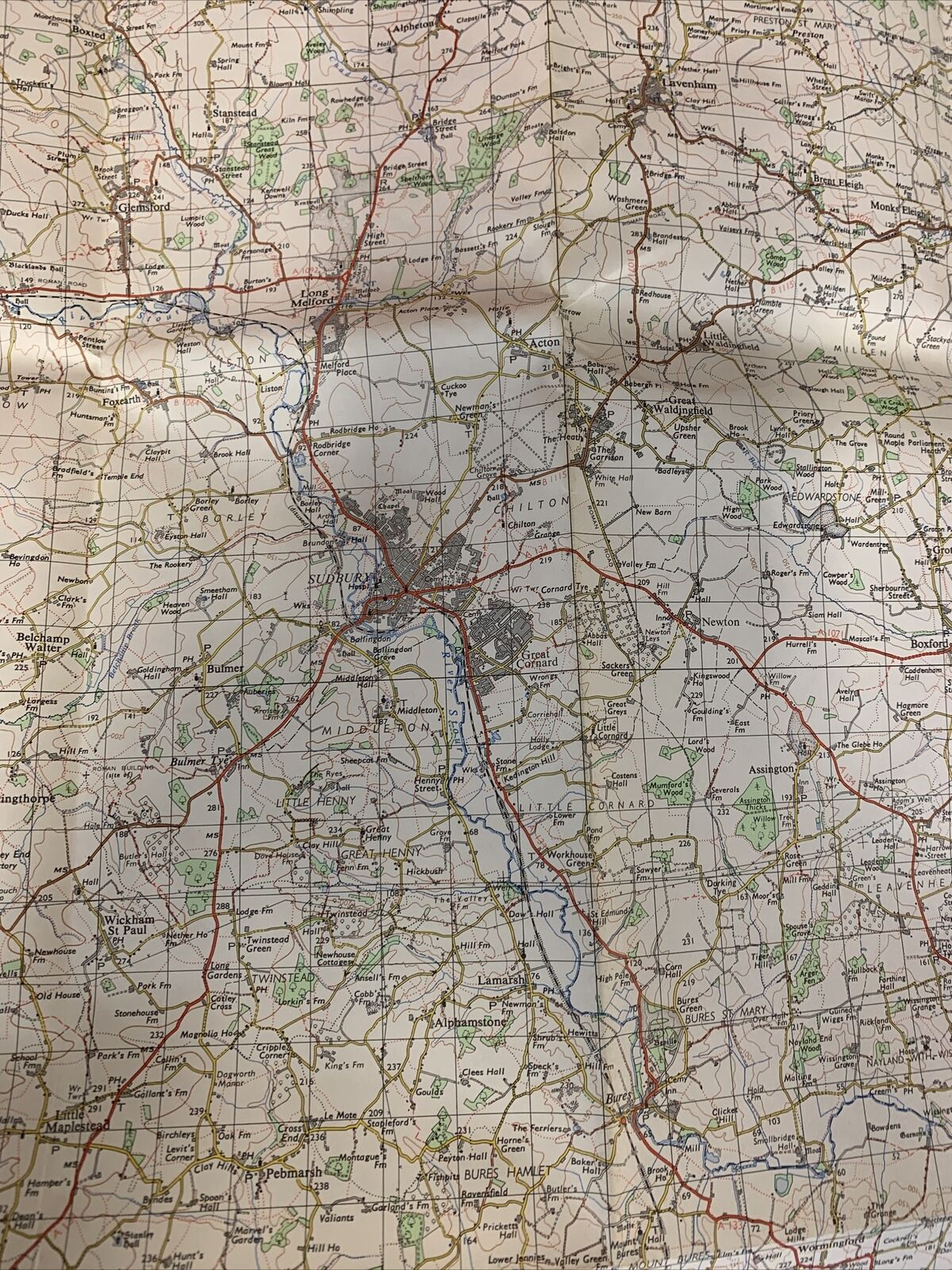 COLCHESTER Essex Ordnance Survey Map One Inch 1969 Print Sheet 149 Braintree