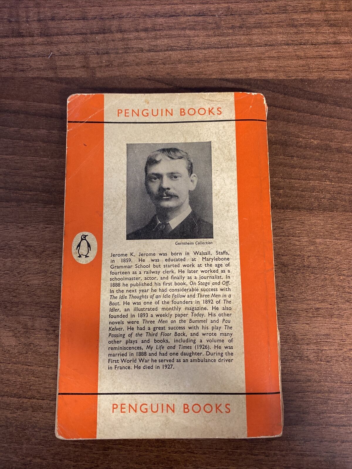 Three Men in a Boat by Jerome K. Jerome, 1957 Vintage Penguin Book