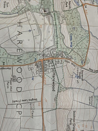 HAREWOOD Pathfinder Ordnance Survey 1:25000 1991 No 672 Bardsey Bramhope Otley