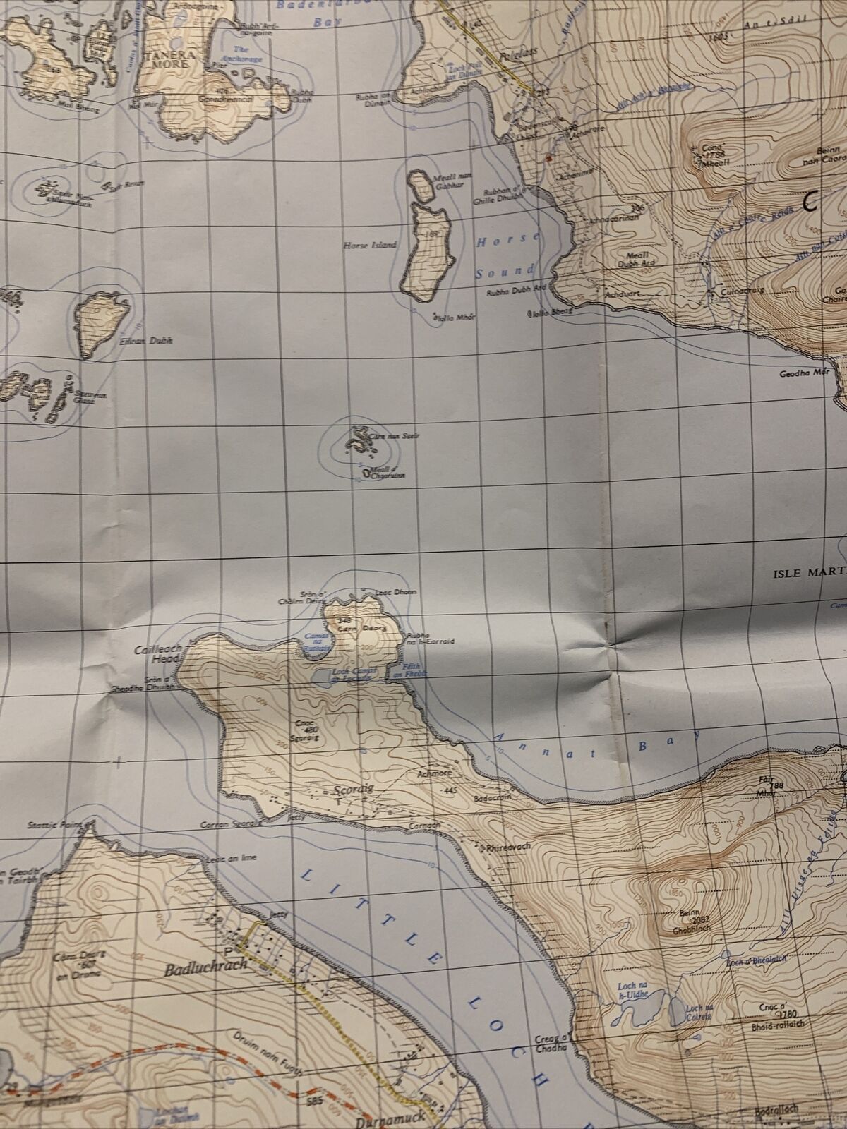 GAIRLOCH Scotland Ordnance Survey Map One Inch 1967 Sheet 19 Poolewe Talladale