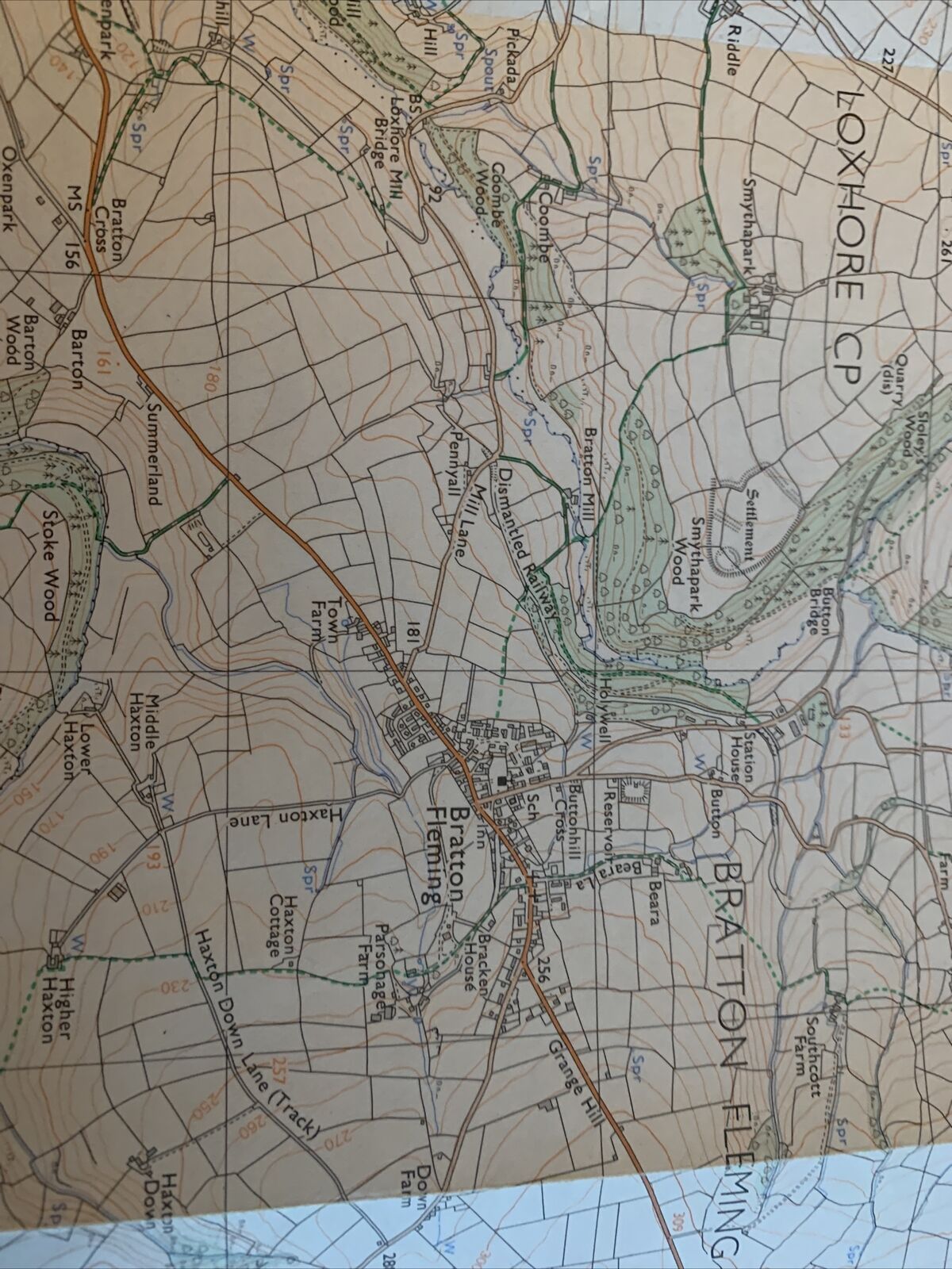 BRATTON FLEMING & BRAYFORD Pathfinder Ordnance Survey Sheet SS63/73 1:25000 1982