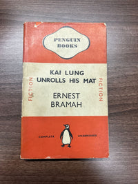 KAI LUNG UNROLLS HIS MAT By Ernest Bramah Penguin Books No 108 1939 Dust Jacket