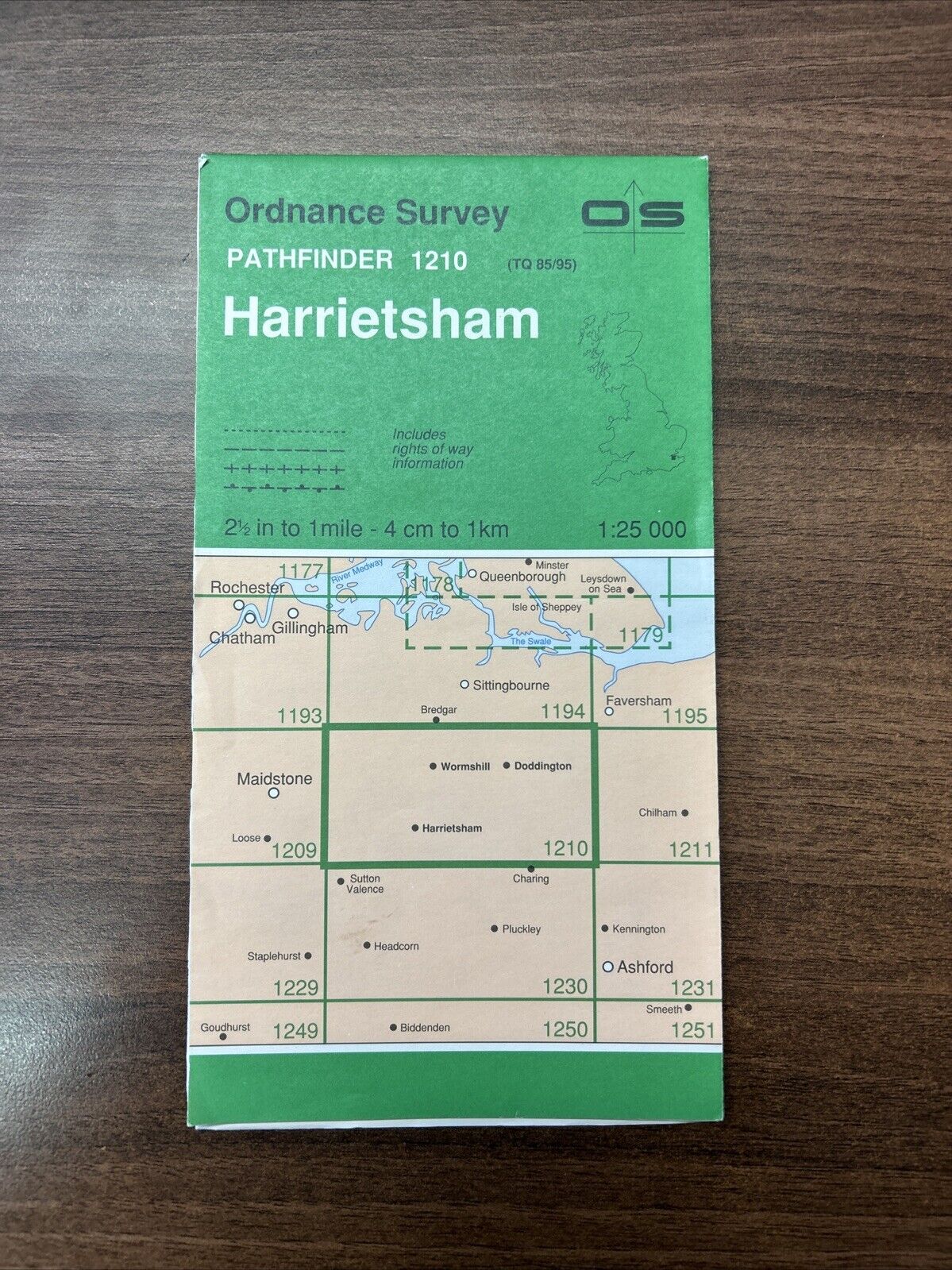 HARRIETSHAM Ordnance Survey Pathfinder 1210 Sheet TQ85/95 1992 Stockers Head