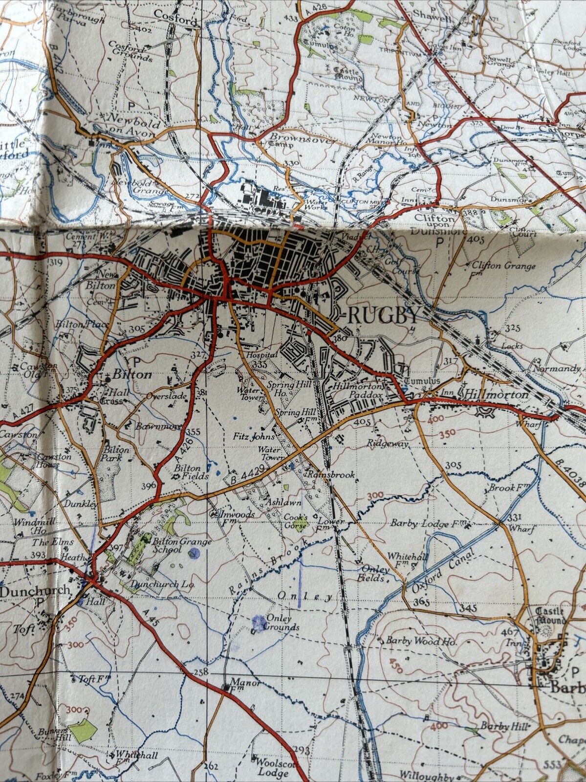 COVENTRY & RUGBY Ordnance Survey Sixth Edition CLOTH One inch 1946 Sheet 132