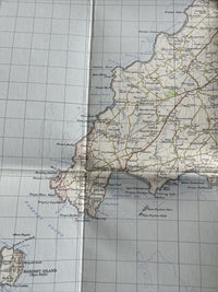 PWLLHELI Ordnance Survey Seventh Series Cloth One inch 1962 Sheet 115 Nefyn