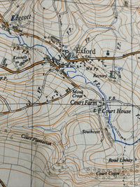 EXFORD Ordnance Survey Sheet SS83 Map 1:25,000 First Series 1962 Withypool