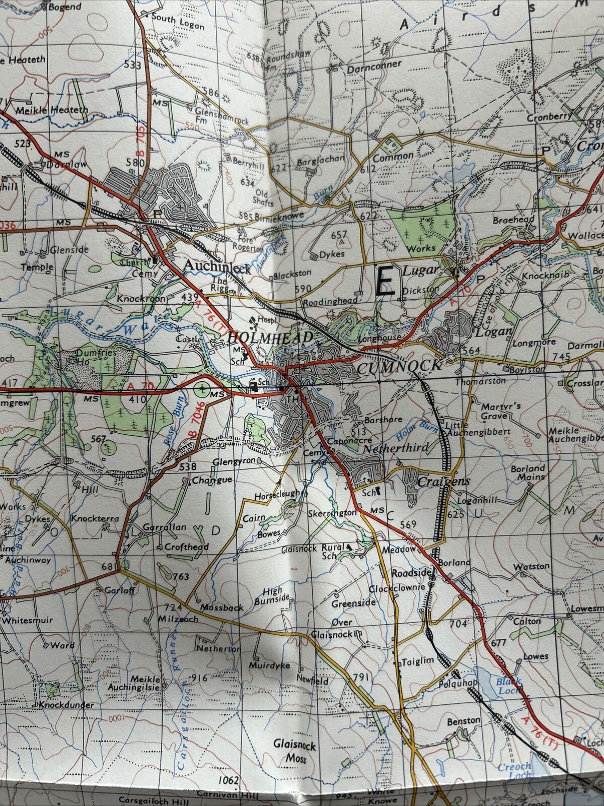 AYR Ordnance Survey One Inch Sheet 67 Good Condition 1964 Prestwick Cumnock