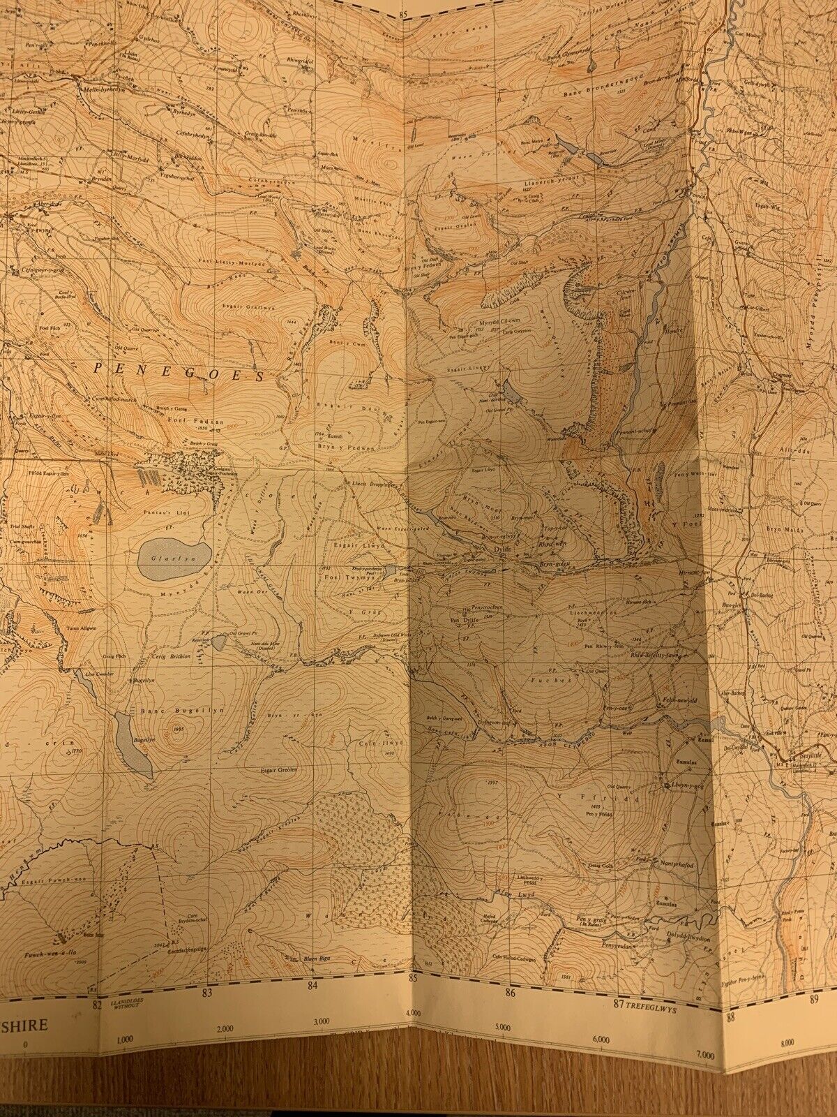 Staylittle - Ordnance Survey 2 And A Half Inch Map 1:25000 - 1960 Sheet SN89