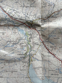 AYR Ordnance Survey Seventh Series CLOTH One inch 1955 Sheet 67 Kilmarnock