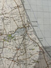 HULL Ordnance Survey Paper Sixth Series 1947 Sheet 99 One Inch Hornsea Beverley