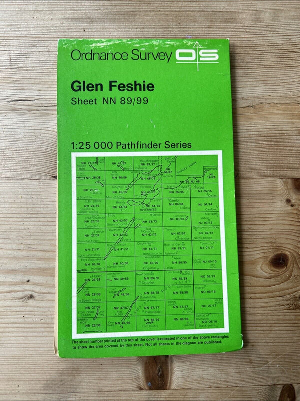 GLEN FESHIE Ordnance Survey Map Pathfinder NN 89/99 1975 Ben Macdui Loch Einich