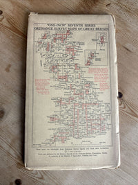 CARDIGAN Ordnance Survey Seventh Series Paper One Inch Map Sheet 139 1952