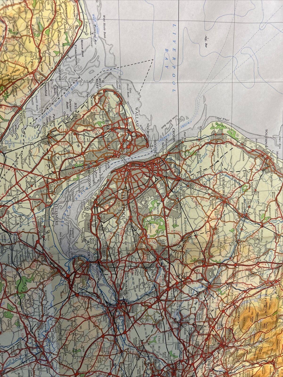 NORTH WALES & LANCASHIRE 1972  Ordnance Survey Quarter Inch Map Sheet 10