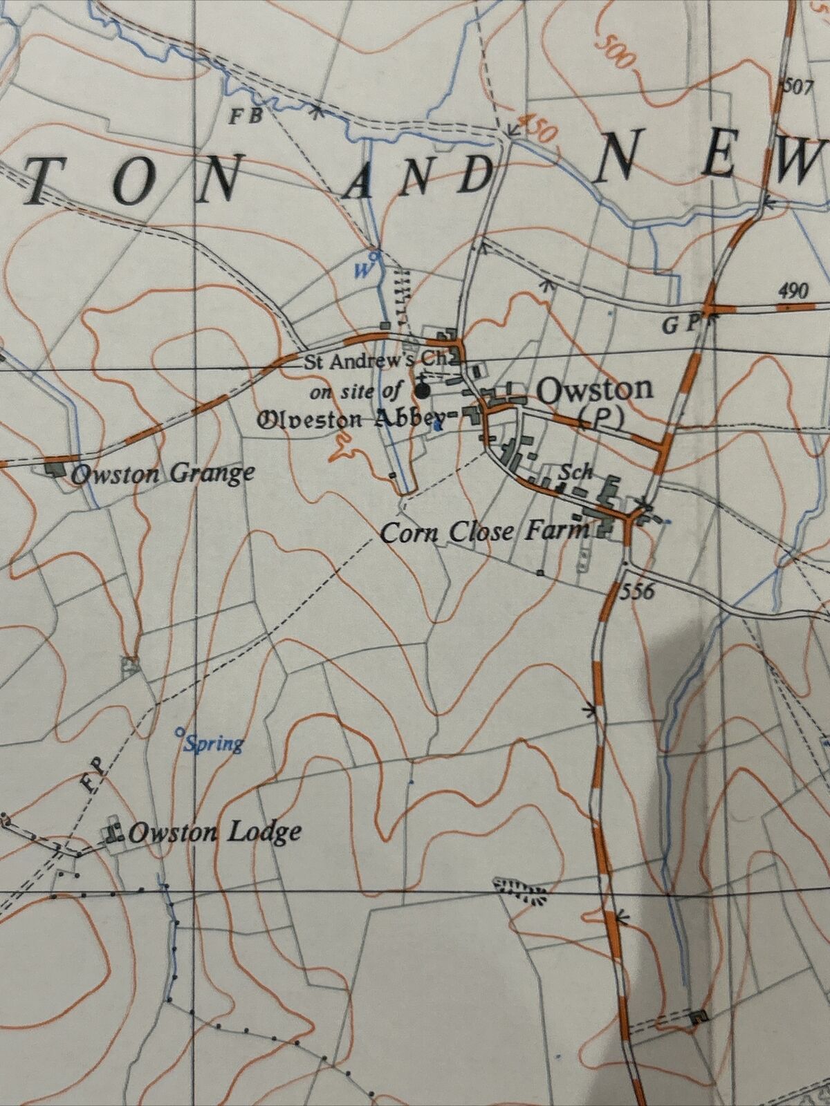 BILLESDON Ordnance Survey Sheet SK70 2 & Half Inch MAP 1951 Owston Lowesby