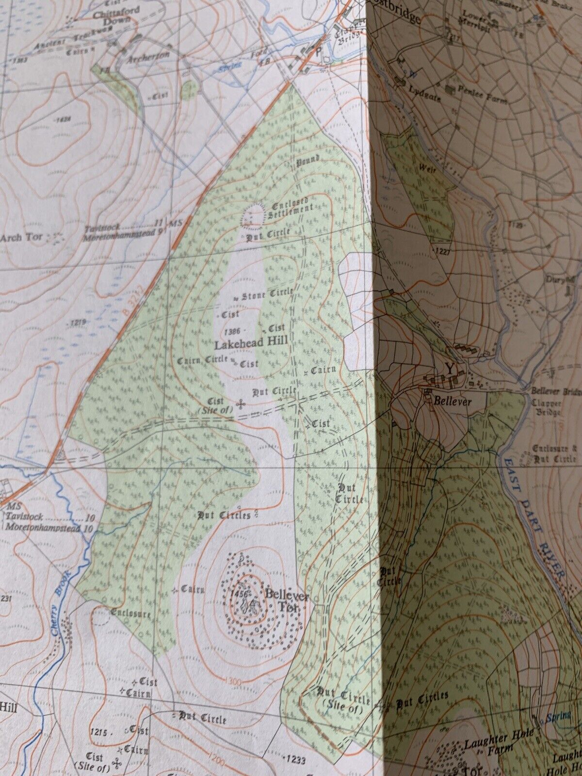 Two Bridges Devon Ordnance Survey 1:25000 First Series 1974 Sheet SX67 Dartmoor