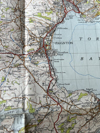 TORQUAY Ordnance Survey Sixth Series Paper One inch 1946 Sheet 188 Salcombe