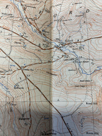 EXFORD - Ordnance Survey 2 & Half Inch Sheet SS83 1962 Withypool