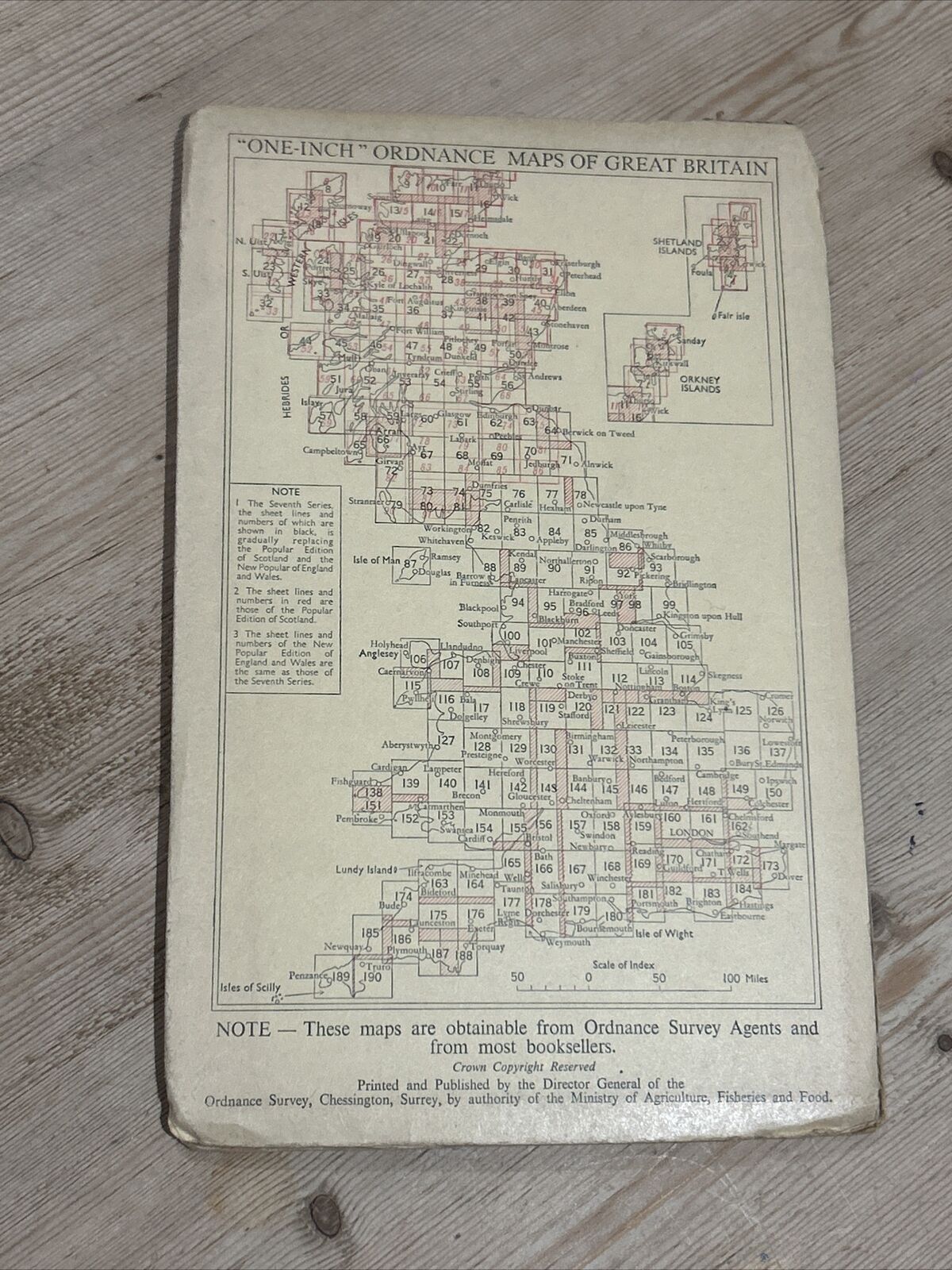 STAFFORD Ordnance Survey Seventh Series Paper One inch 1953 Sheet 119 Cannock