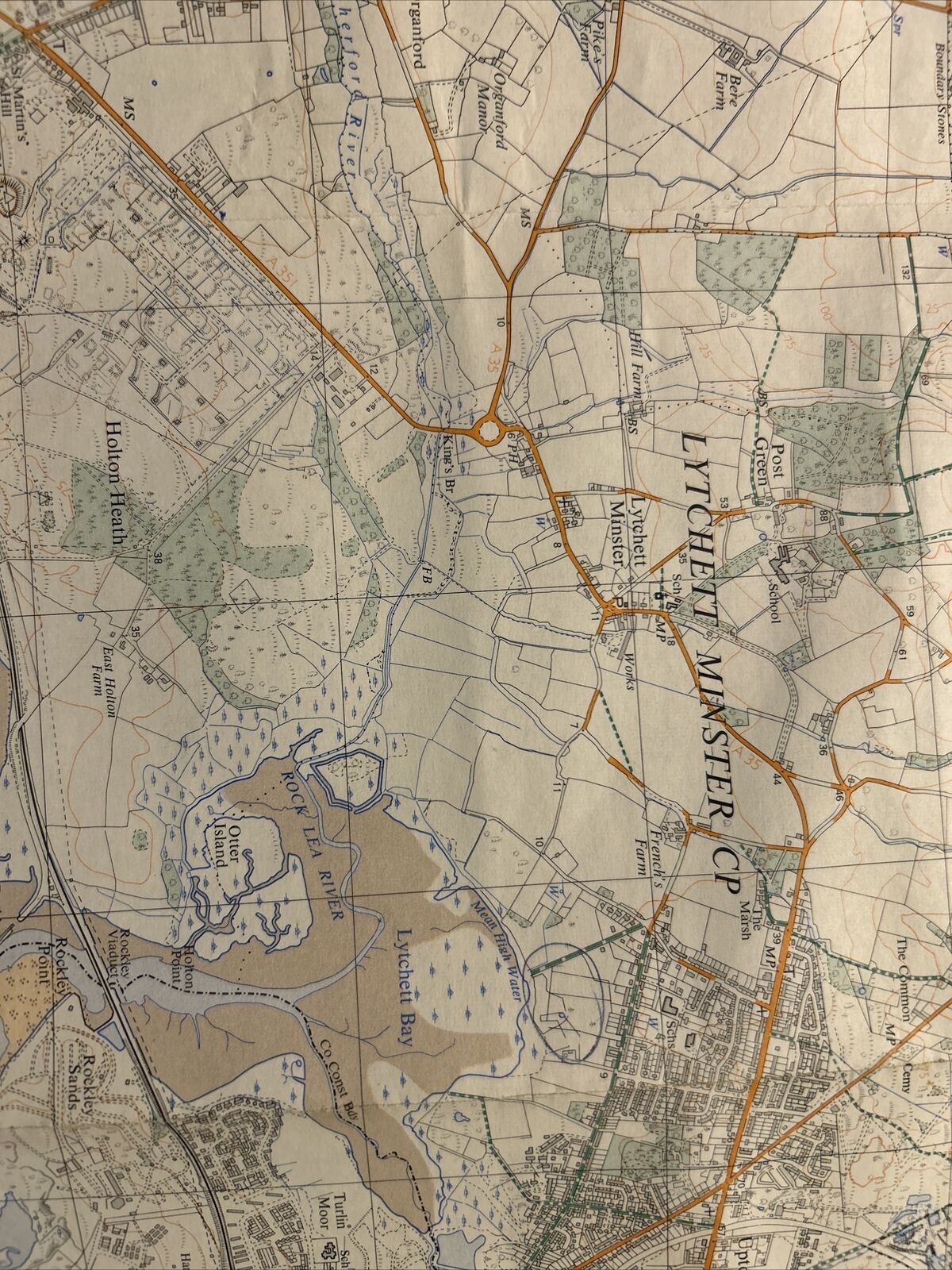 BERE REGIS Ordnance Survey Second Series 1:25,000 Map SY89/99 1972