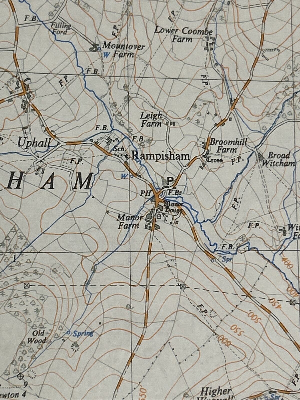 MELBURY Ordnance Survey 1:25,000 First Series Sheet ST50 1958 Evershot