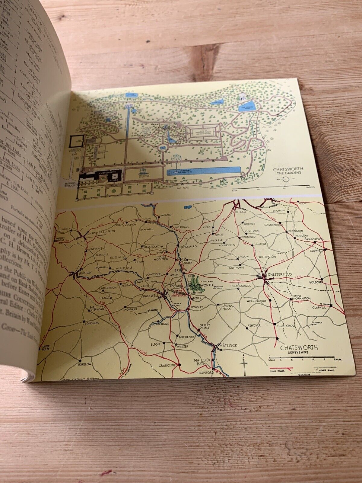 Chatsworth Derbyshire - Guide Book 1960s? Maps Photos History 