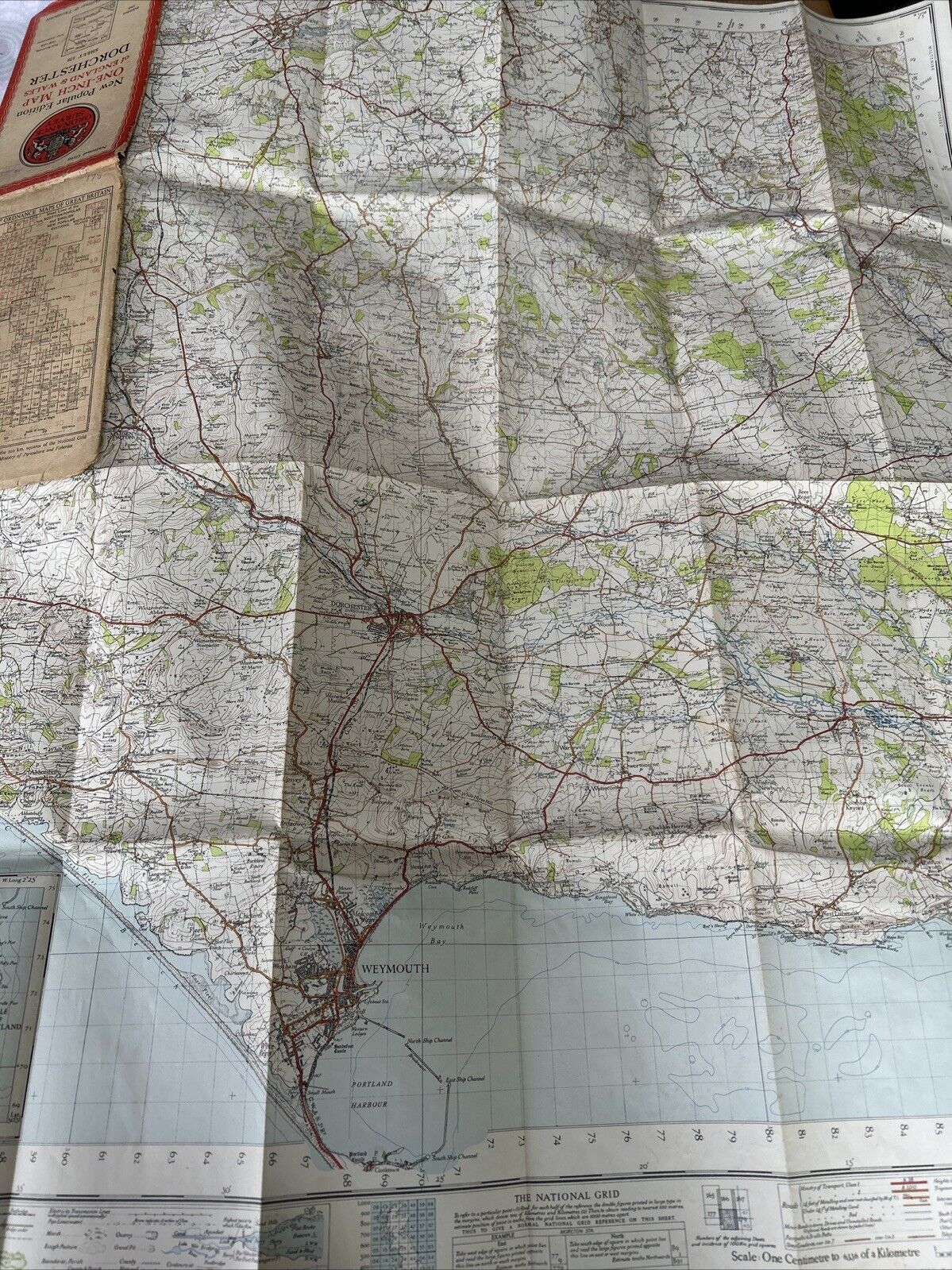 DORCHESTER Ordnance Survey One In Map 1946 Sixth Edition Sheet 178 Weymouth