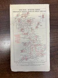 LUDLOW Ordnance Survey Seventh Series Paper 1 inch 1952 Sheet 129 Shropshire