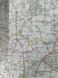 LOWESTOFT Ordnance Survey CLOTH Seventh Series Map One Inch 1954 Sheet 137