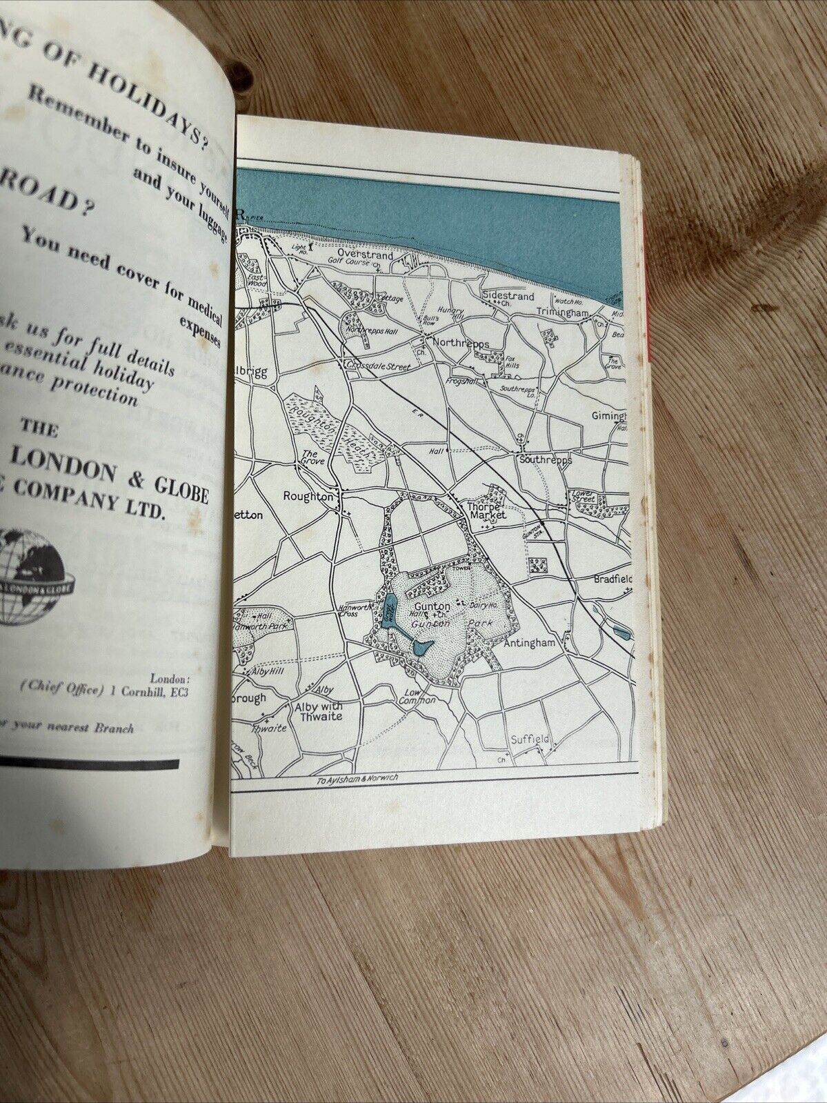 SHERINGHAM CROMER RUNTON North Norfolk Ward Locks Red Guide Dust Jacket Maps