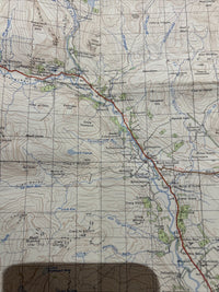 BLAIRGOWRIE Ordnance Survey 7th  Series CLOTH 1 Inch Map Sheet 49 1948 Birnam