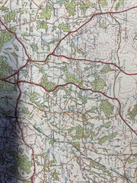 TUNBRIDGE WELLS Ordnance Survey Cloth One In Map 1920 Sheet 125 Kent Lingfield