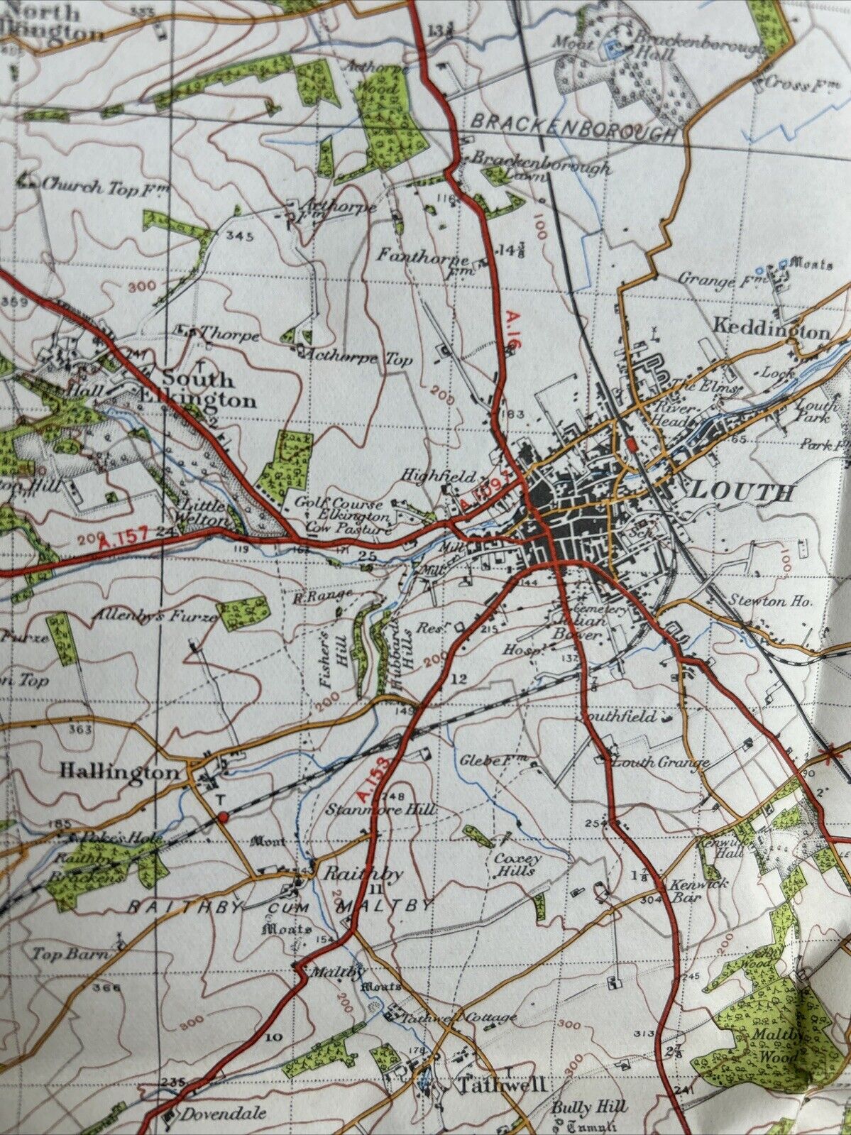 GRIMSBY Ordnance Survey Paper Map 1946 Sixth Series Sheet 105 Mablethorpe Louth