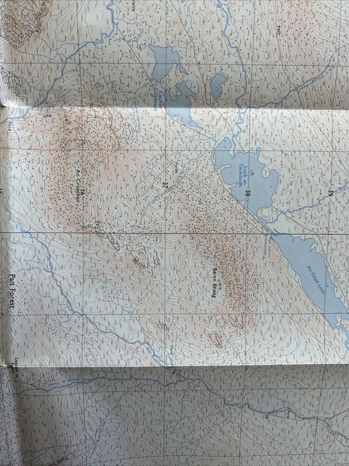 LOCH MULLARDOCH Pathfinder 190 Ordnance Survey 1:25,000 1976 NH03/13 Attadale