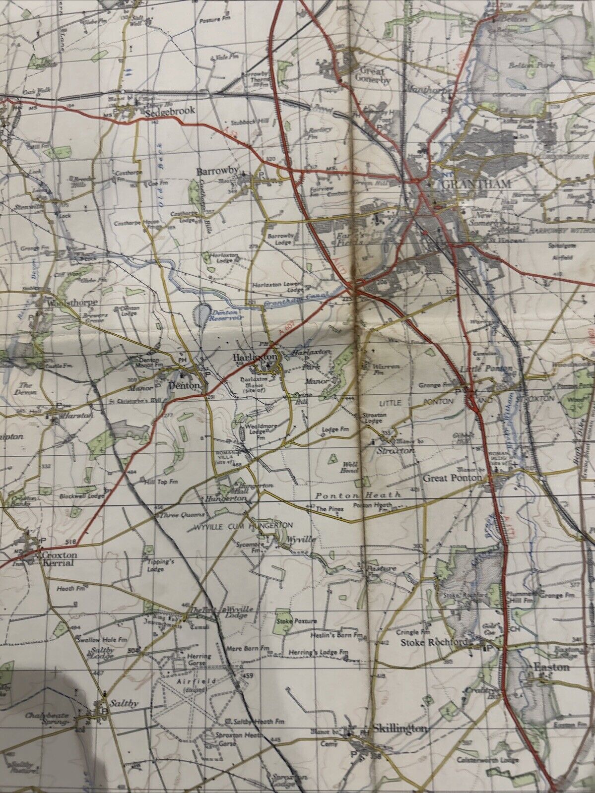 MELTON MOWBRAY Ordnance Survey Seventh Series Paper One inch 1966 Sheet 122